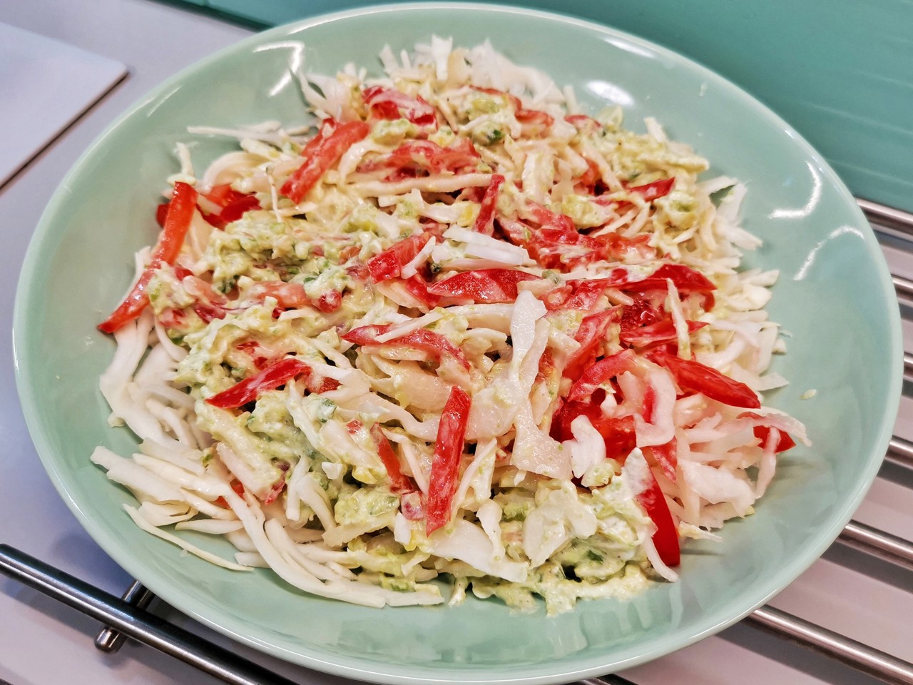 Coleslaw with Avocado Dressing
