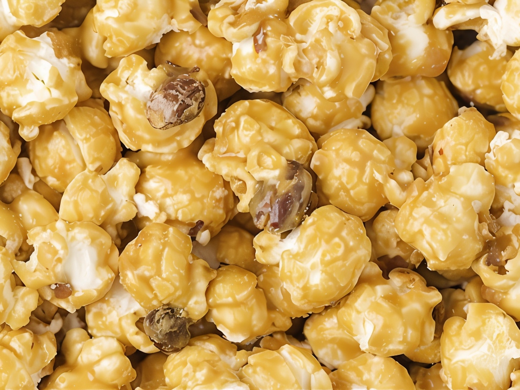 Popcorn Brittle with Maple Syrup and Pecans
