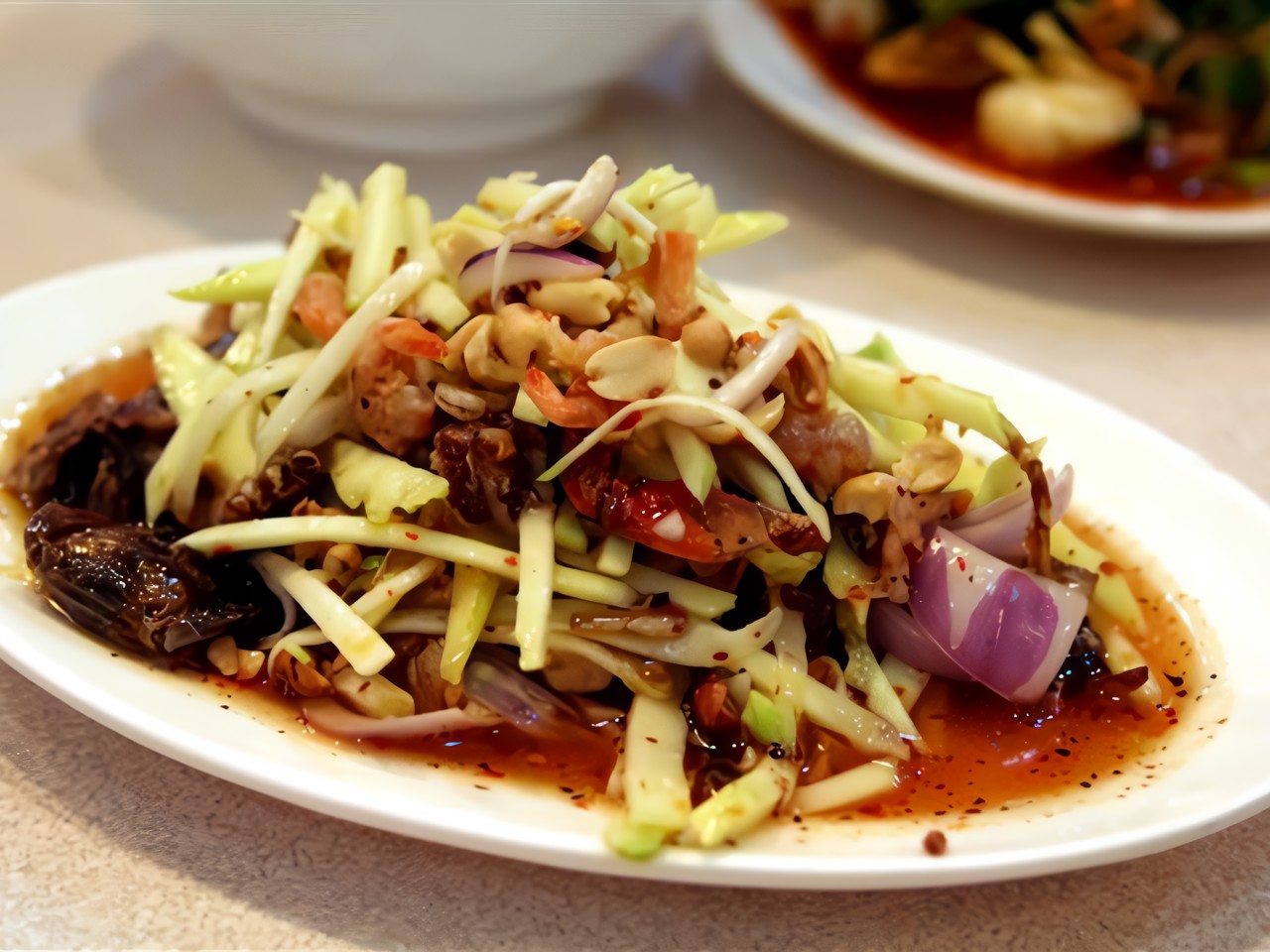 Crab Salad with Green Mango and Coconut