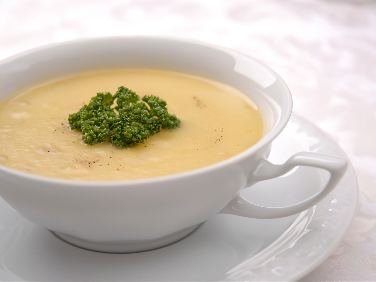 Sweet Potato Cream Soup with Thyme