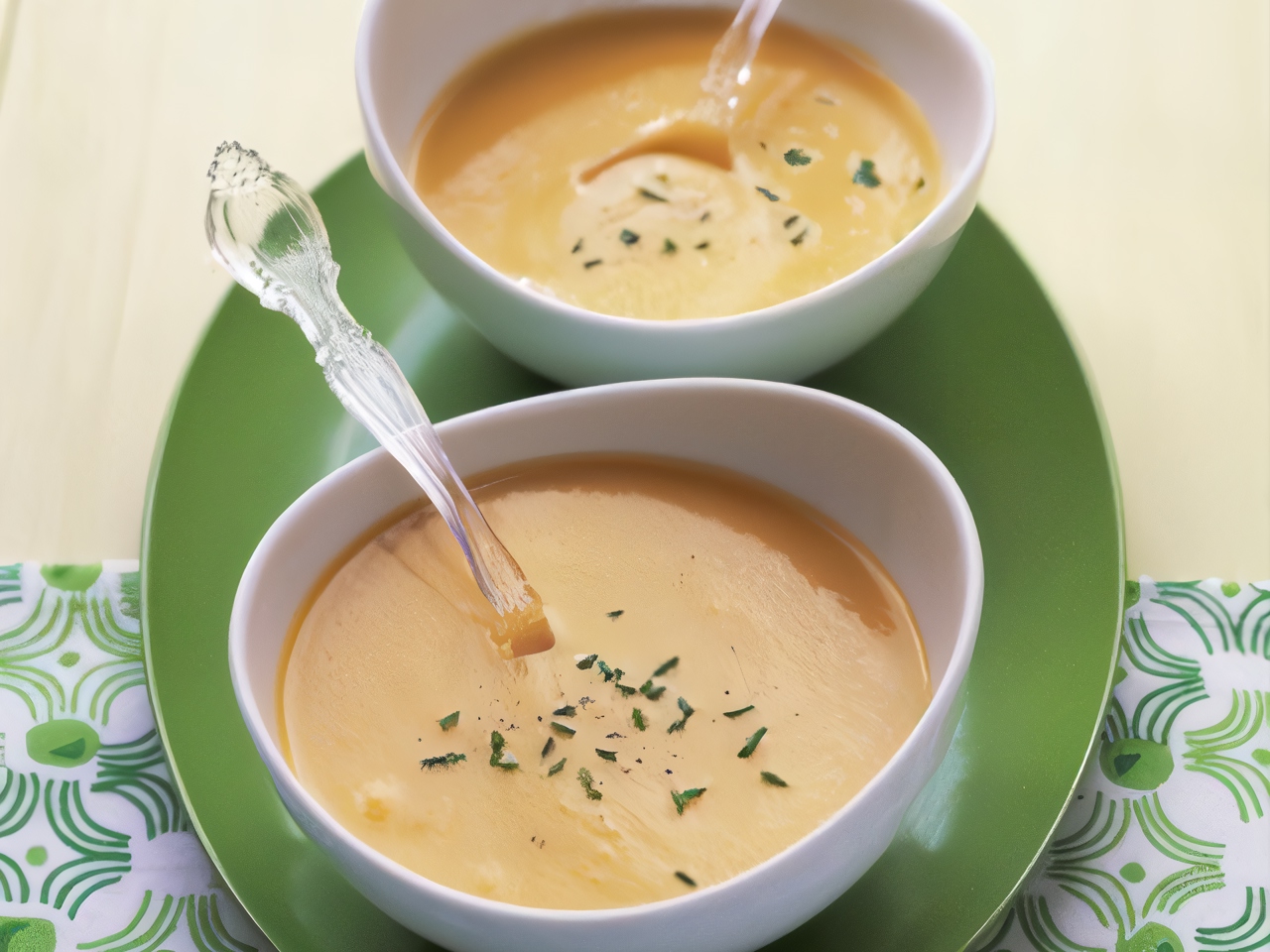 Creamy Cauliflower Soup with Cheddar and Dill