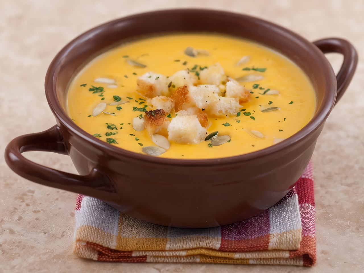 Pumpkin Ginger Cream Soup