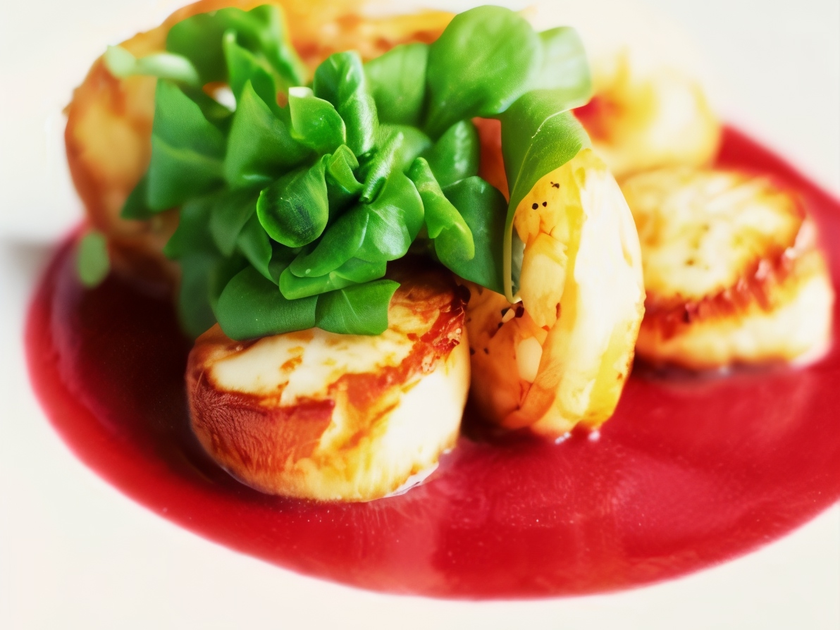 Shrimp and Scallops in Honey Marinade