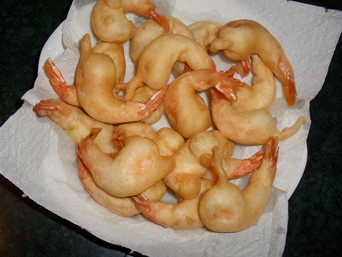 Tempura Shrimp with Pineapple Sauce