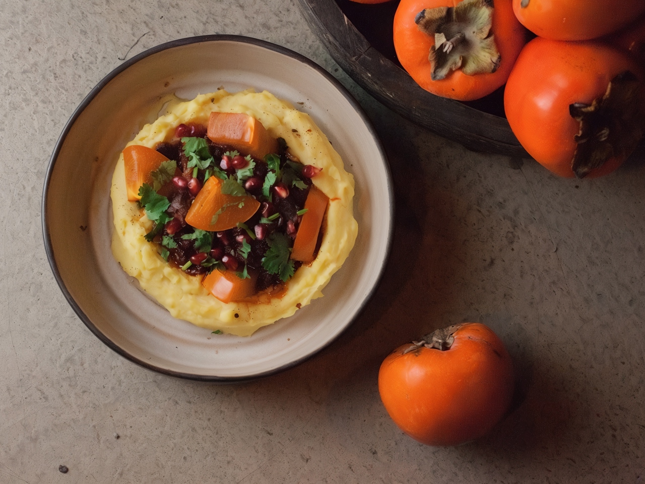 Kuchmachi with Persimmon