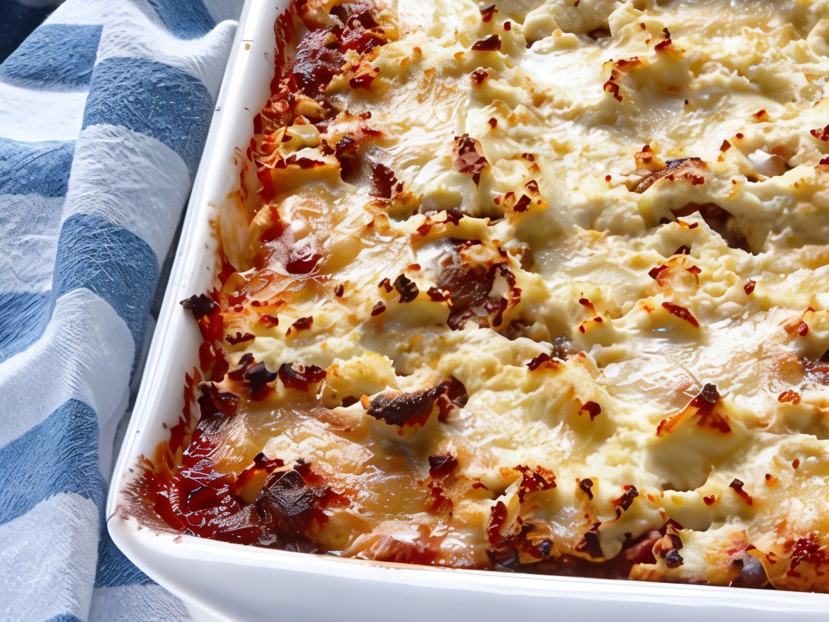 Noodle Kugel with Ricotta, Raisins, and Apples