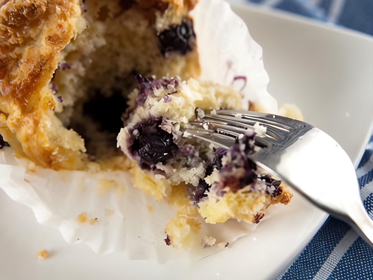 Corn Muffins with Blueberries
