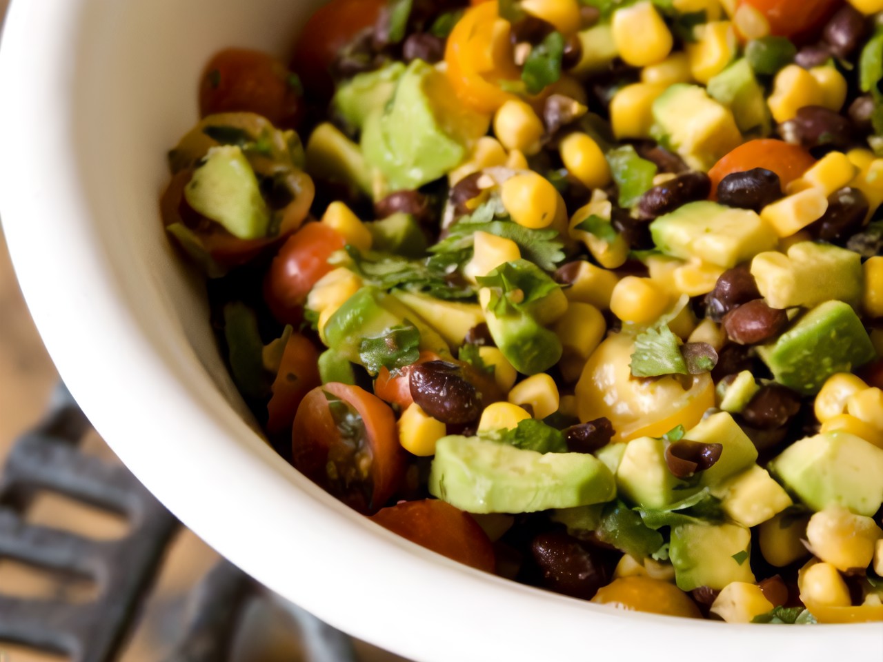 Corn Salad with Avocado and Tomatoes