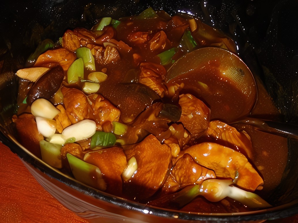Indonesian Chicken with Mushrooms (Ayam dengan jamur)