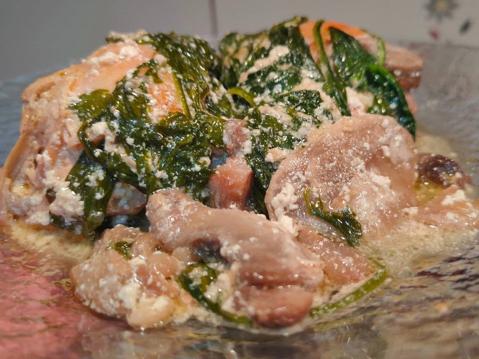 Chicken with Mushrooms and Spinach
