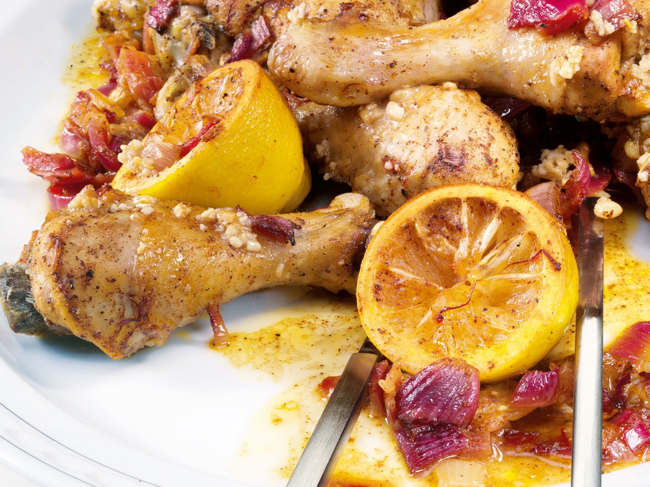 Chicken with Saffron and Pistachios