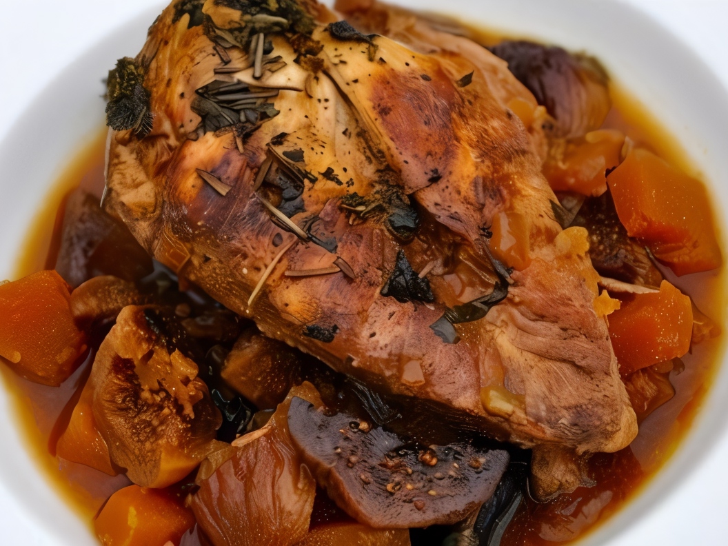 Chicken with Herbs and Figs