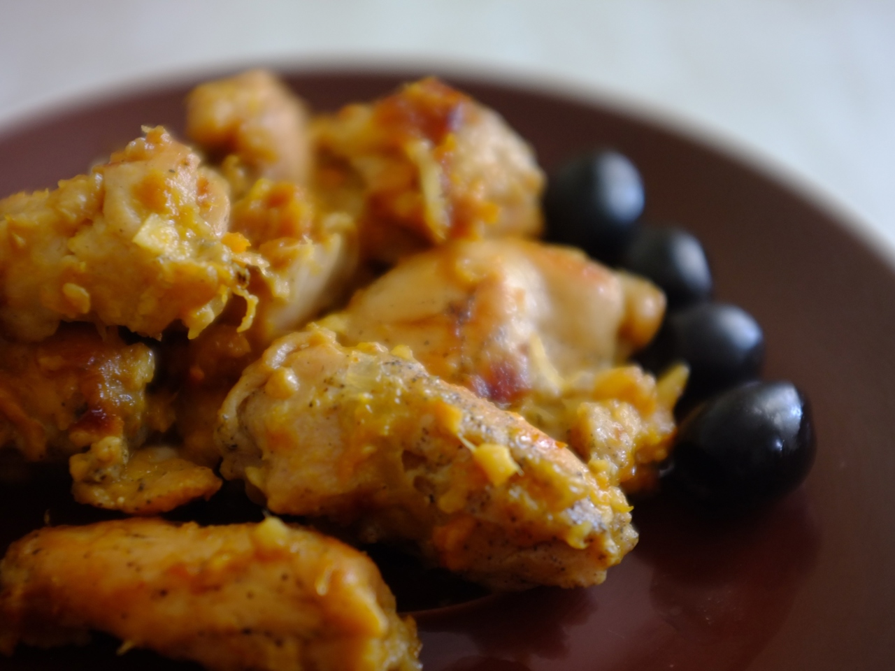 Chicken Stewed with Dried Apricots and Ginger Root