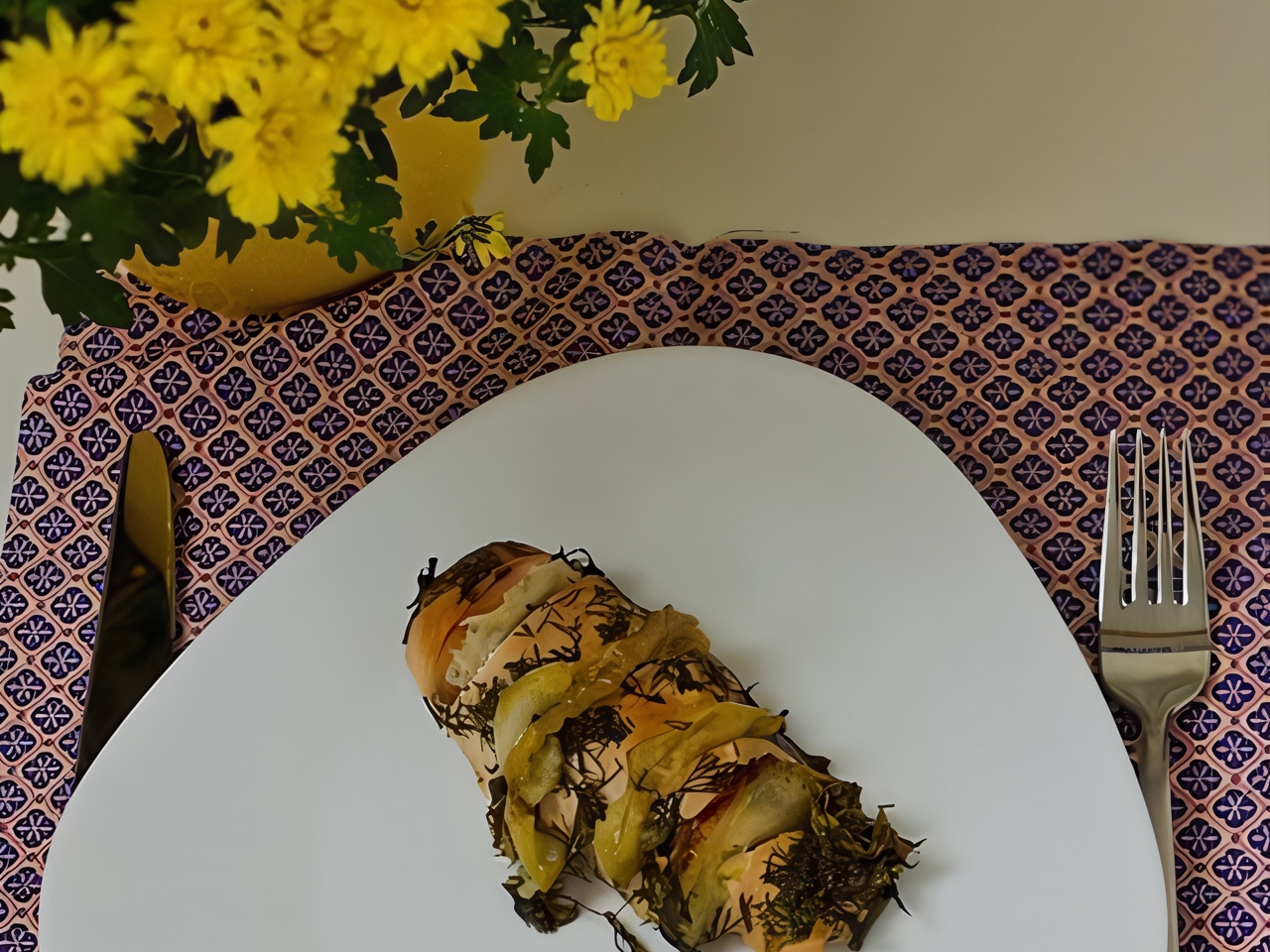 Chicken Baked with Apples