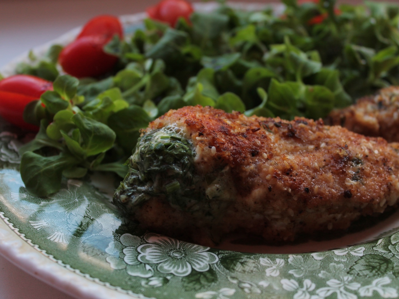 Chicken Breast Stuffed with Cheese and Herbs