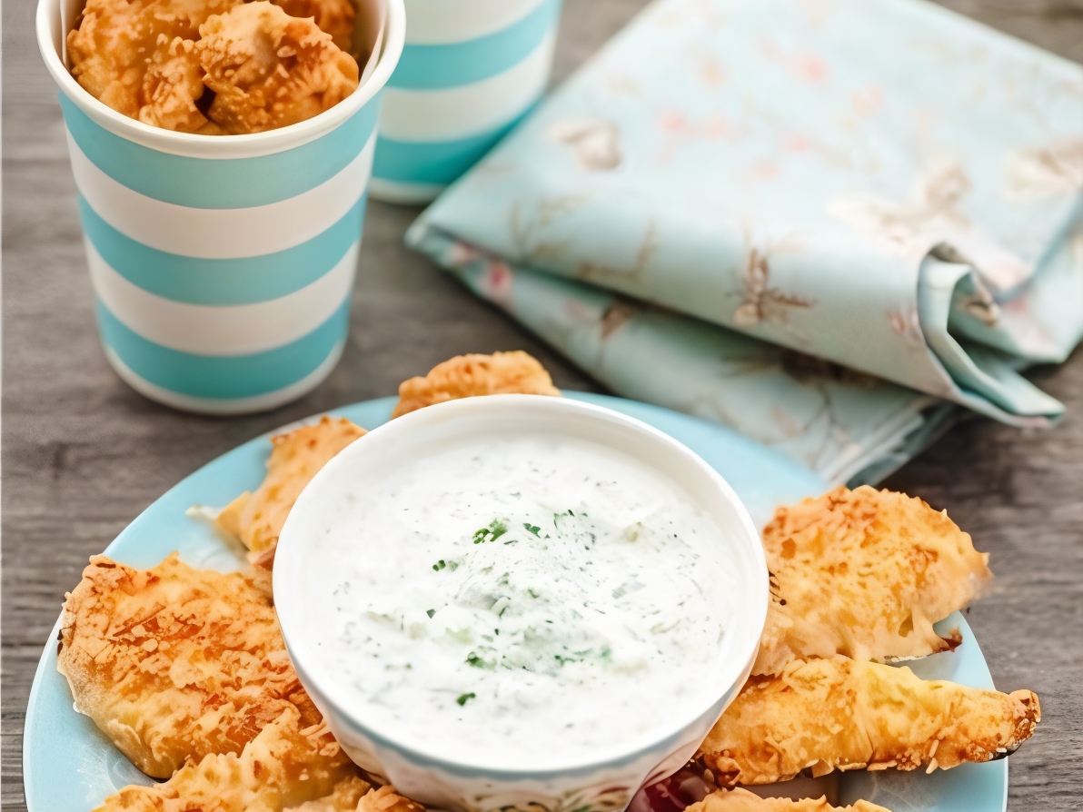Chicken Breast Breaded with Chips and Cheese
