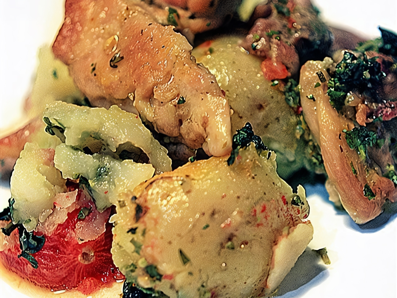 Baked Chicken Thighs with Potatoes and Tomatoes