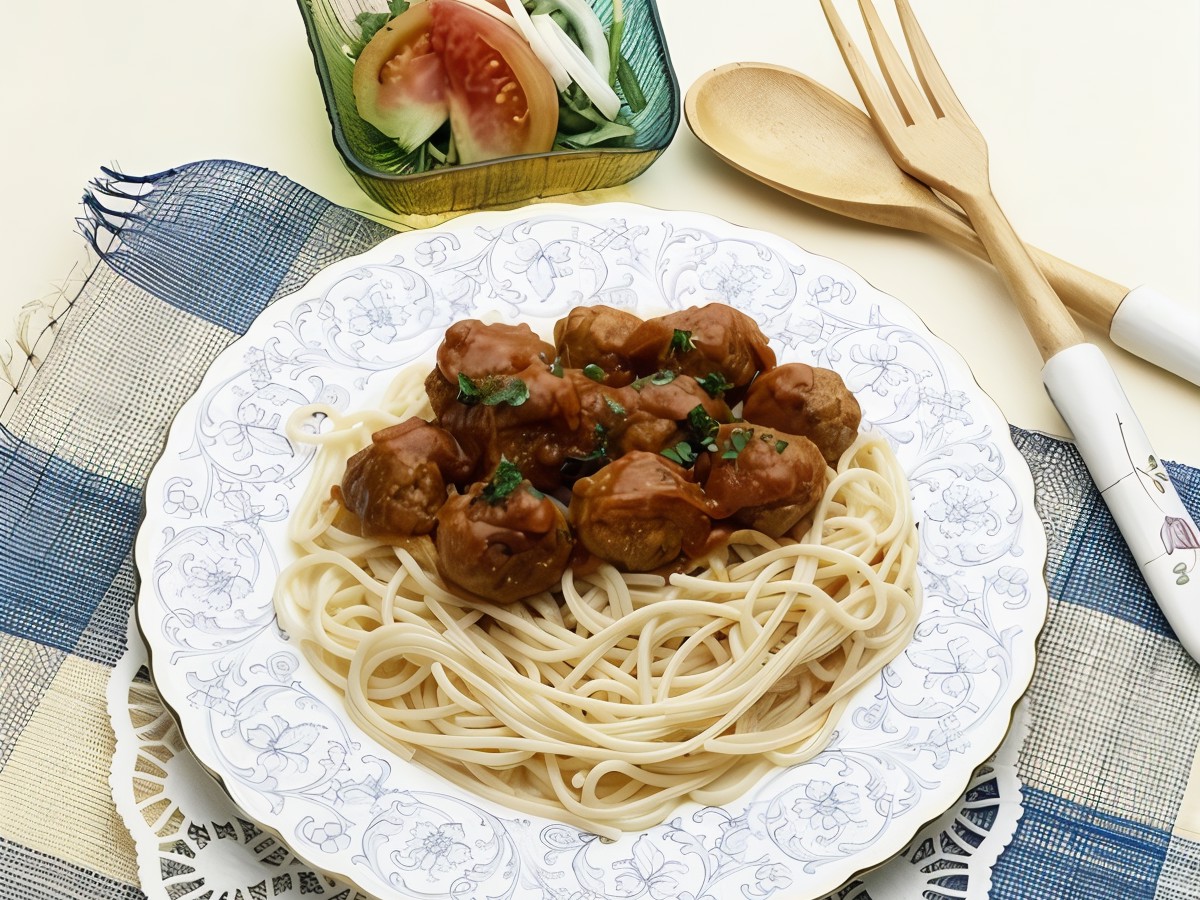 Chicken Meatballs in Soy Sauce