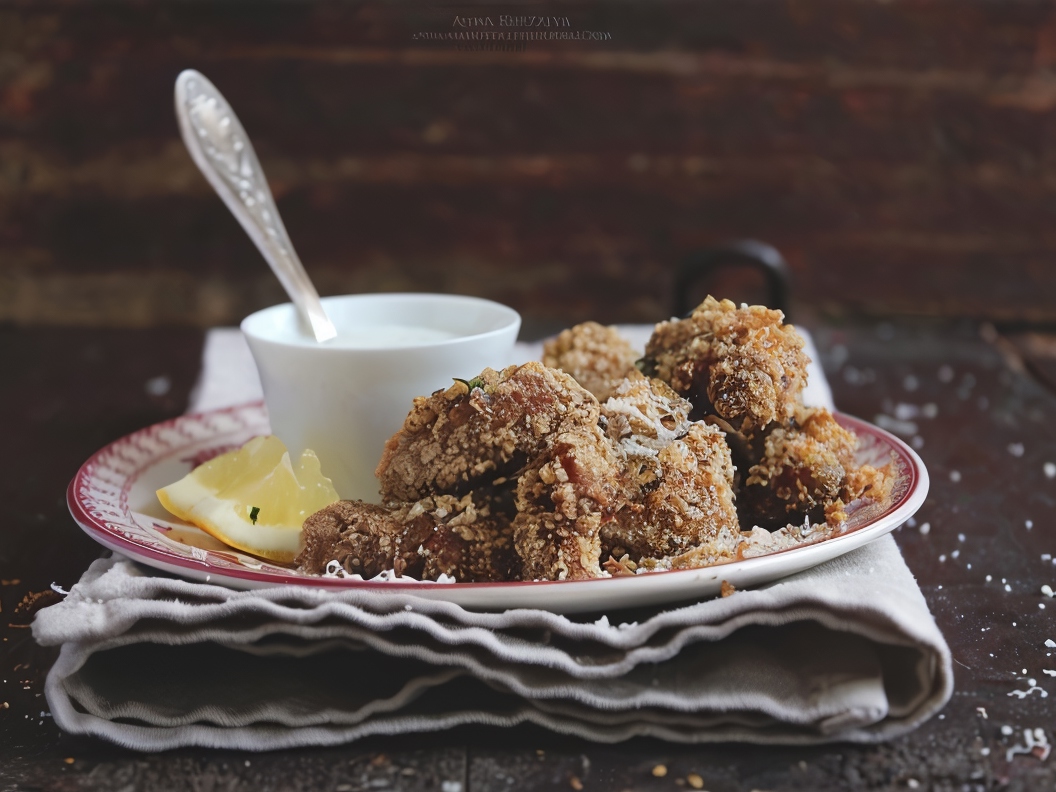 Chicken Goujons in Cheese and Nut Crust