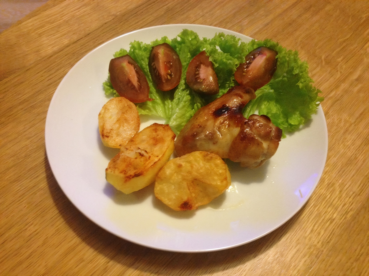 Chicken Wings in Honey Soy Sauce with Garlic