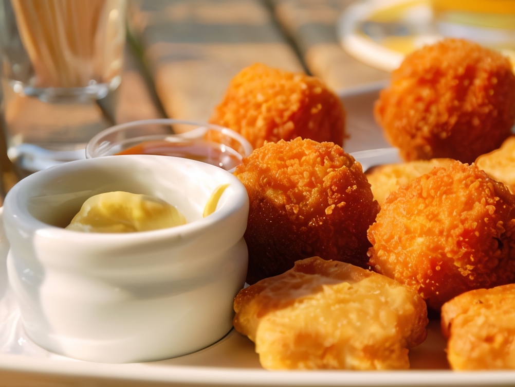 Chicken Nuggets with Honey-Mustard Sauce