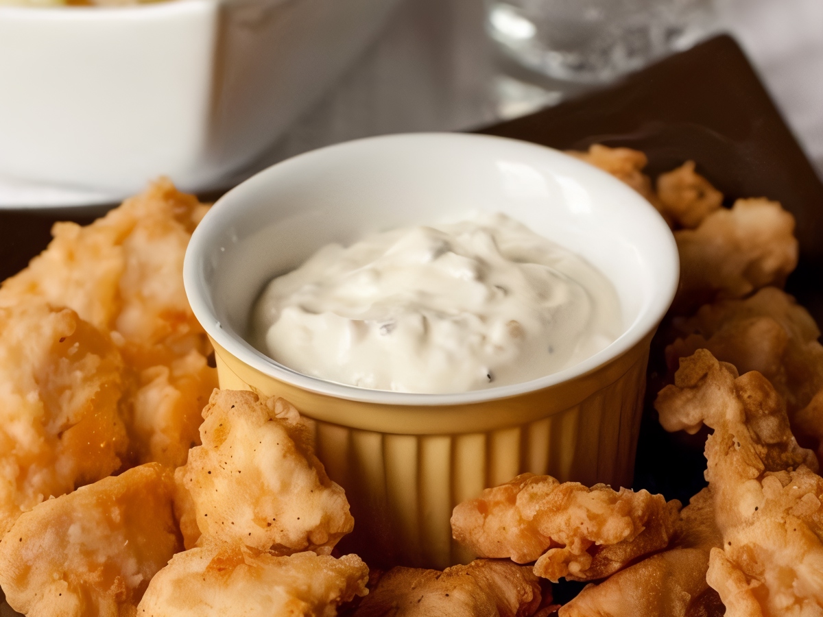 Chicken Nuggets with Cream Cheese Sauce