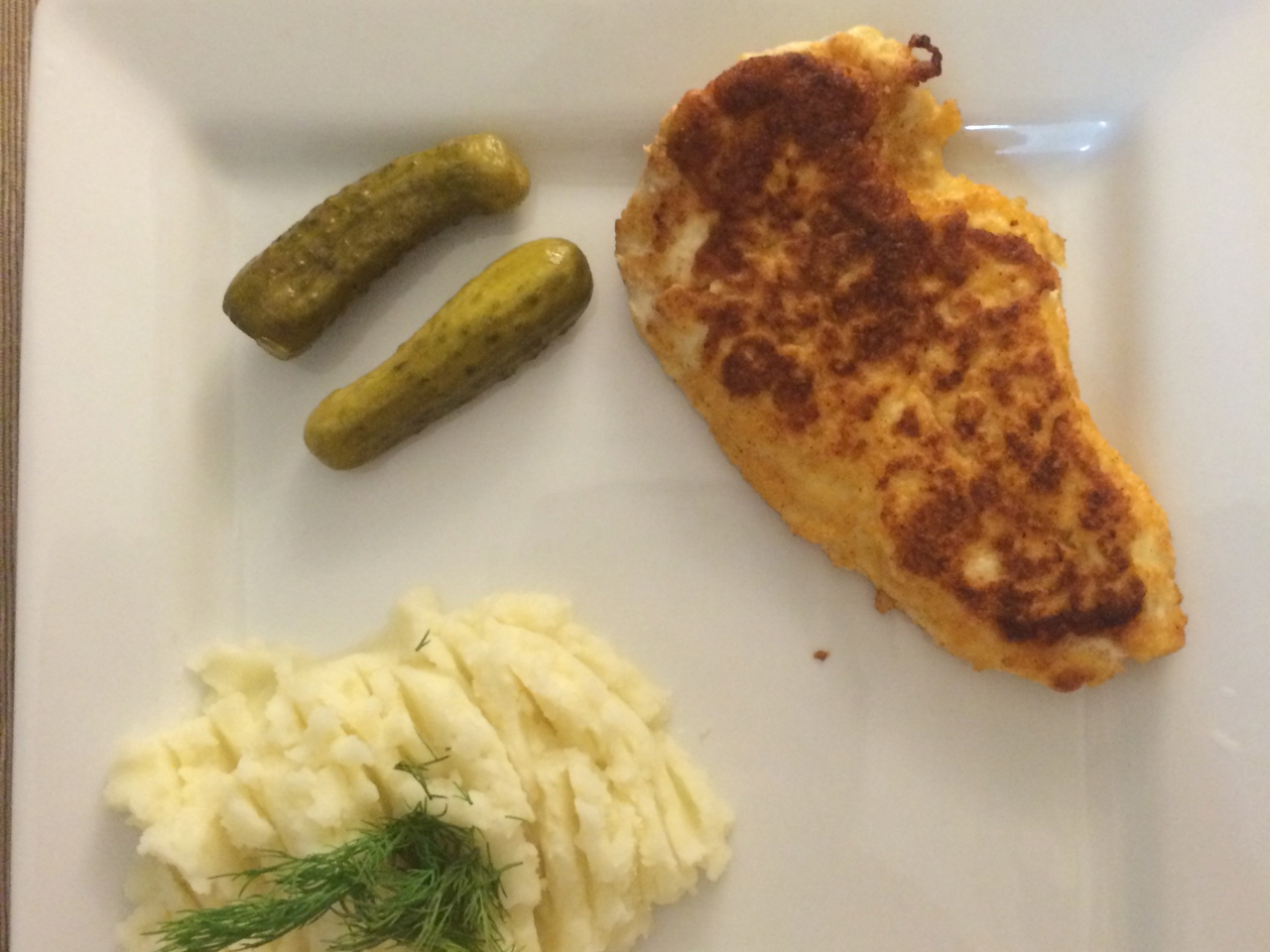 Chicken Escalope with Mashed Potatoes