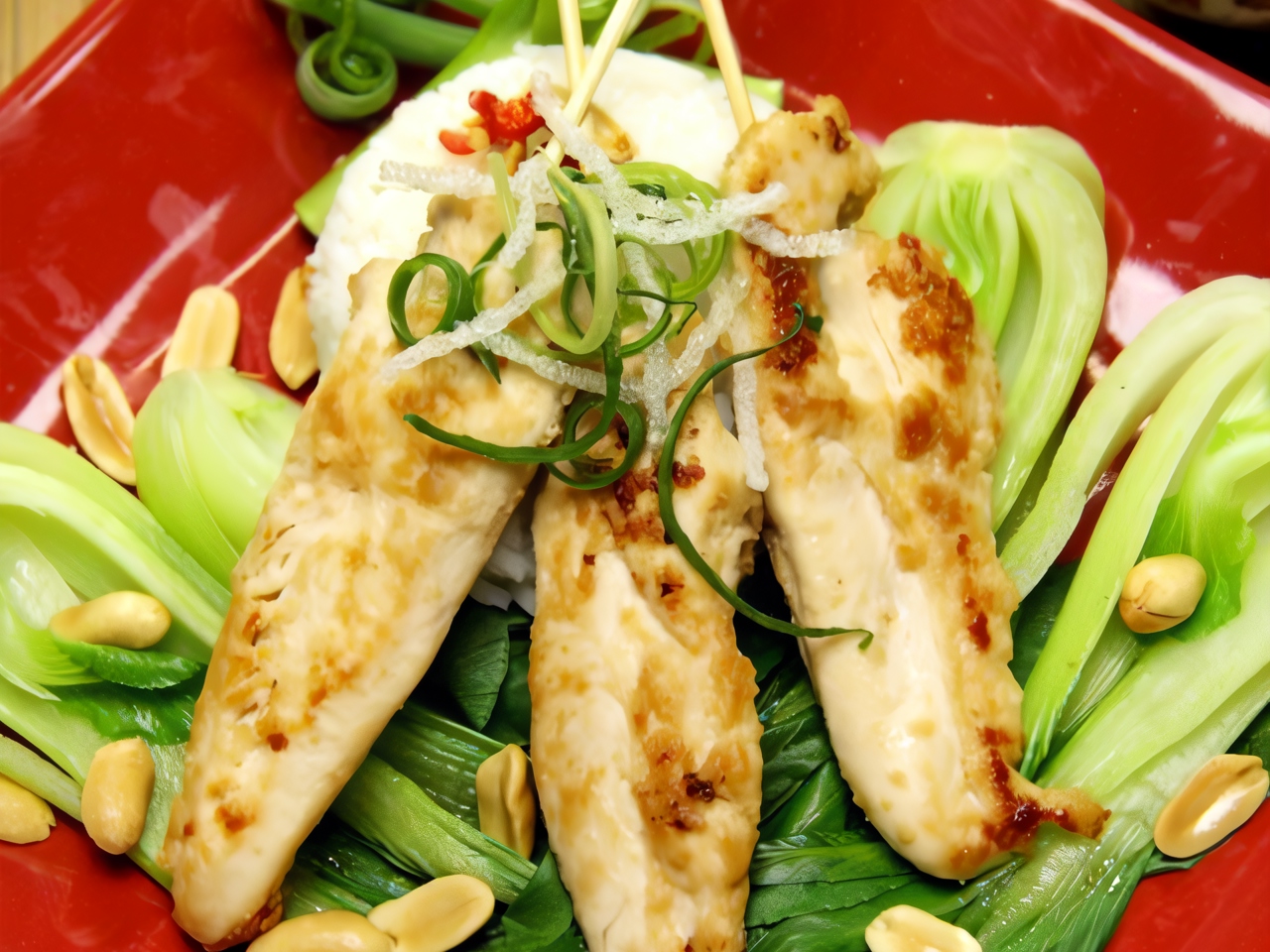 Chicken Salad with Pine Nuts and Prunes