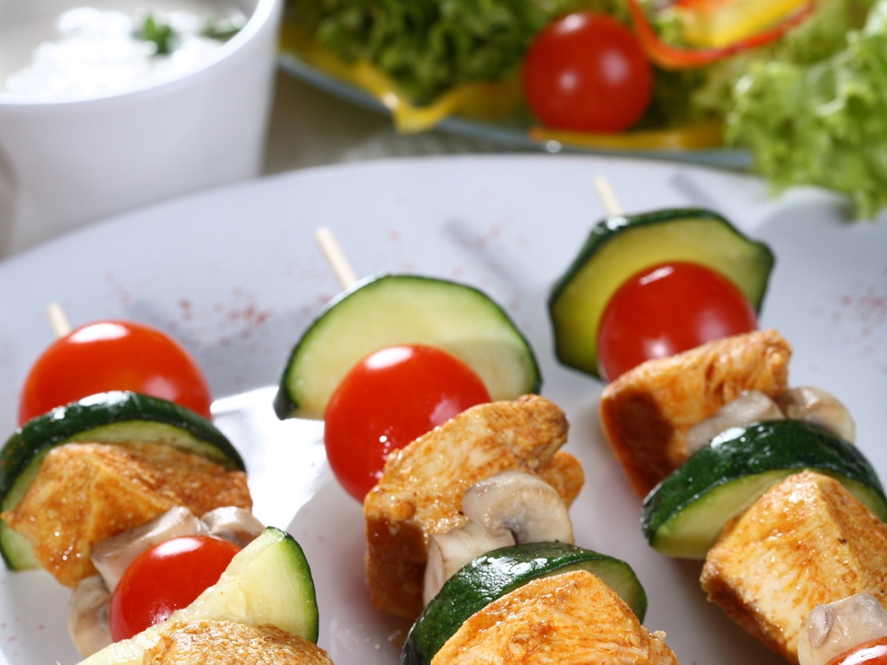Chicken Shashlik with Vegetables