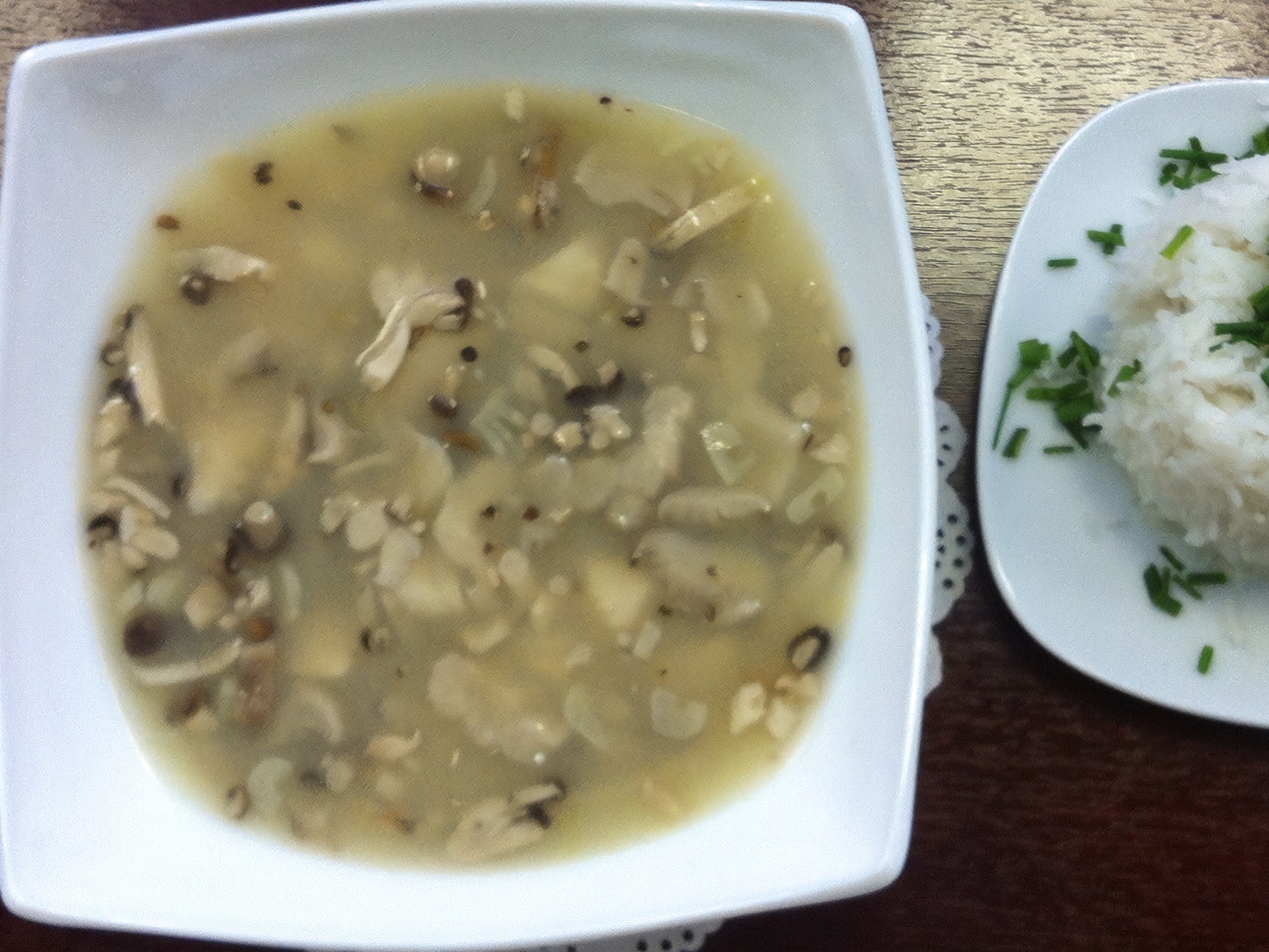 Chicken Soup with Lemongrass and Lime