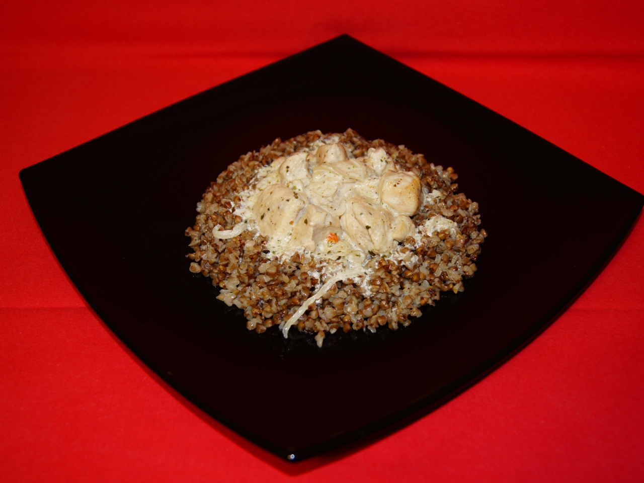 Chicken Fillet with Sauce and Buckwheat