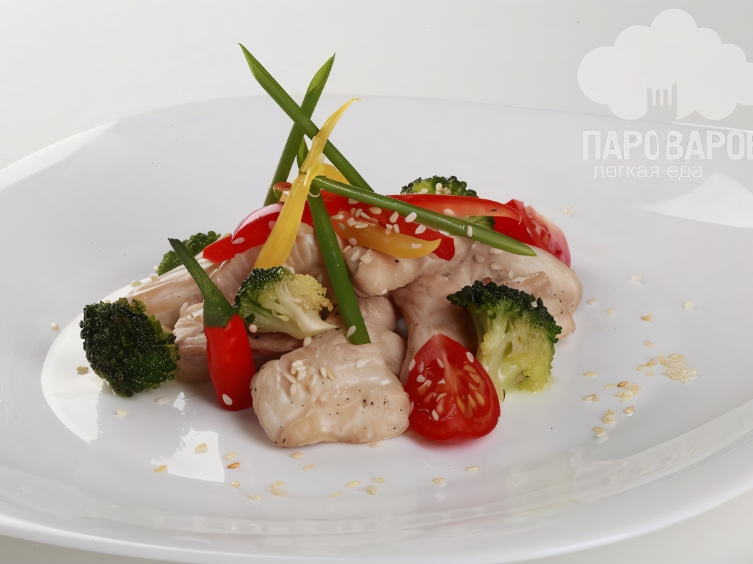 Steamed Chicken Fillet in Chinese Style