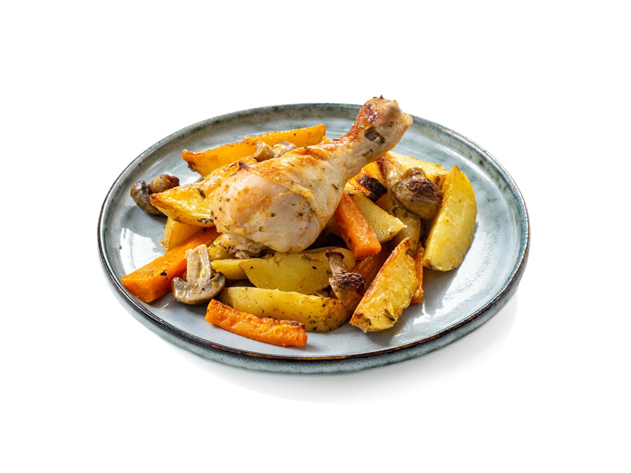 Oven-Baked Chicken Drumsticks with Potatoes