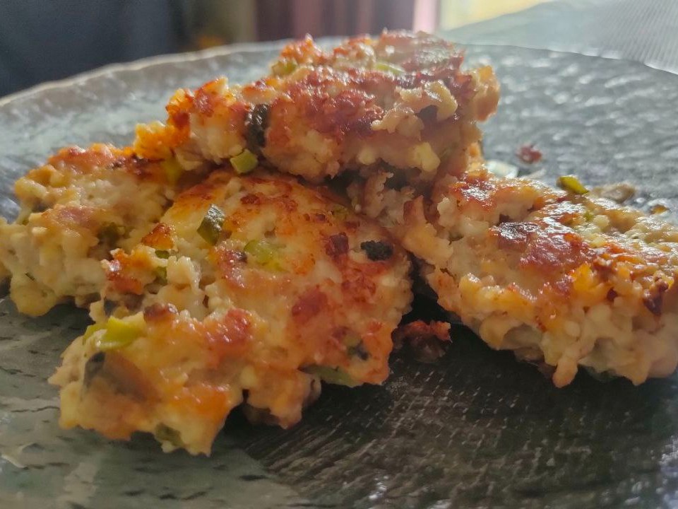 Chicken Cutlets with Feta, Mushrooms, and Pickles