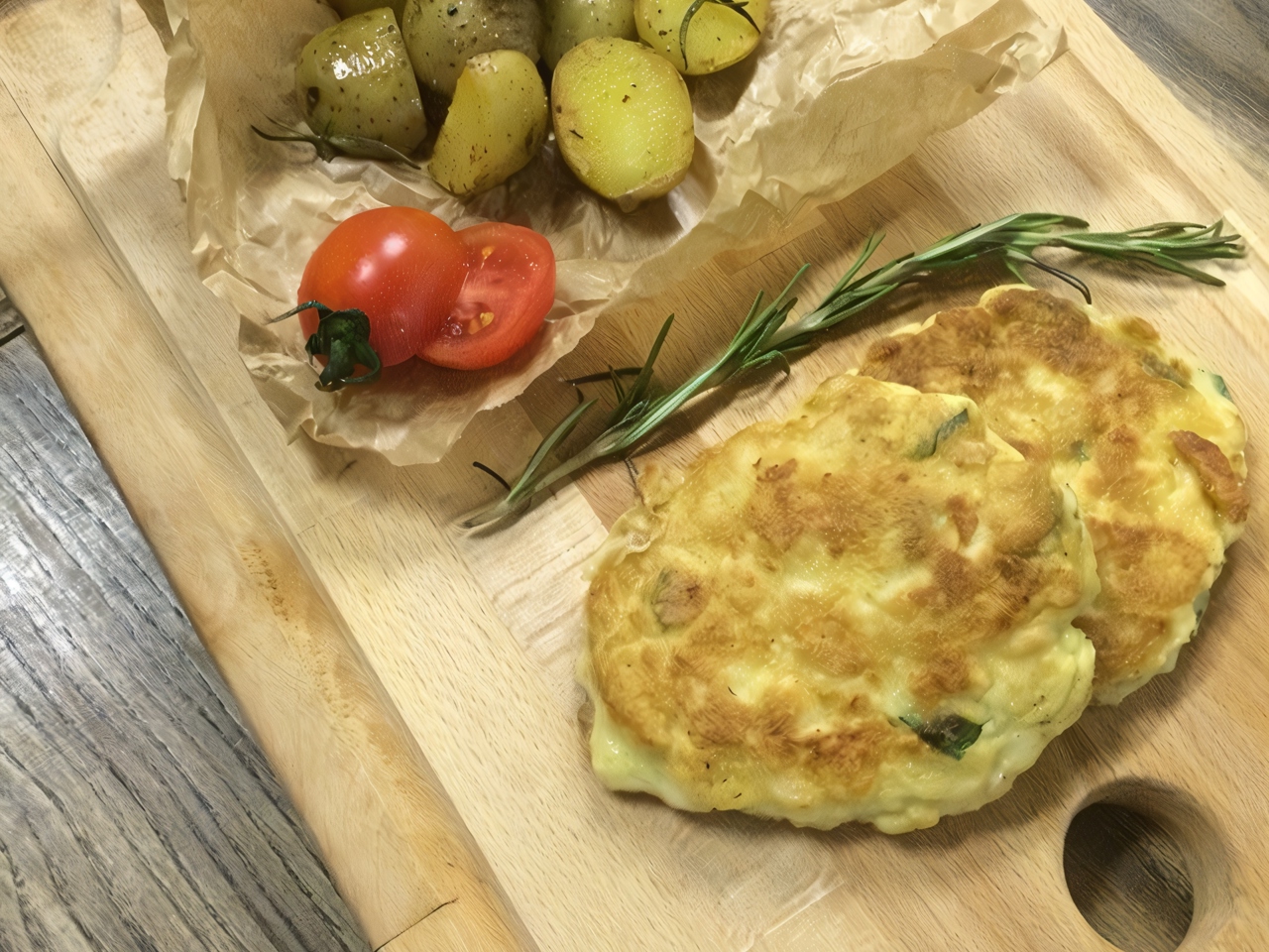 Chicken Cutlets with Ginger and Mini Potatoes