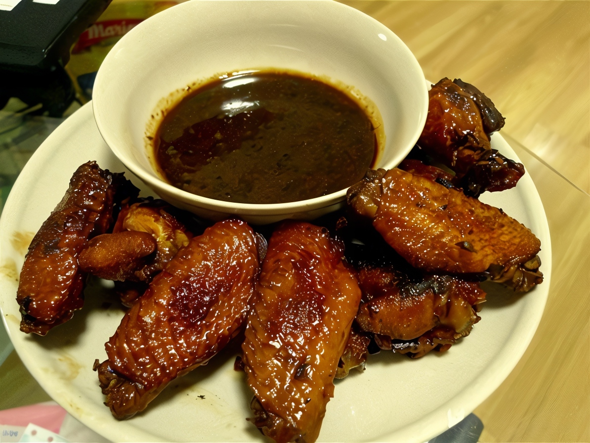 Chicken Wings in Dark Sauce