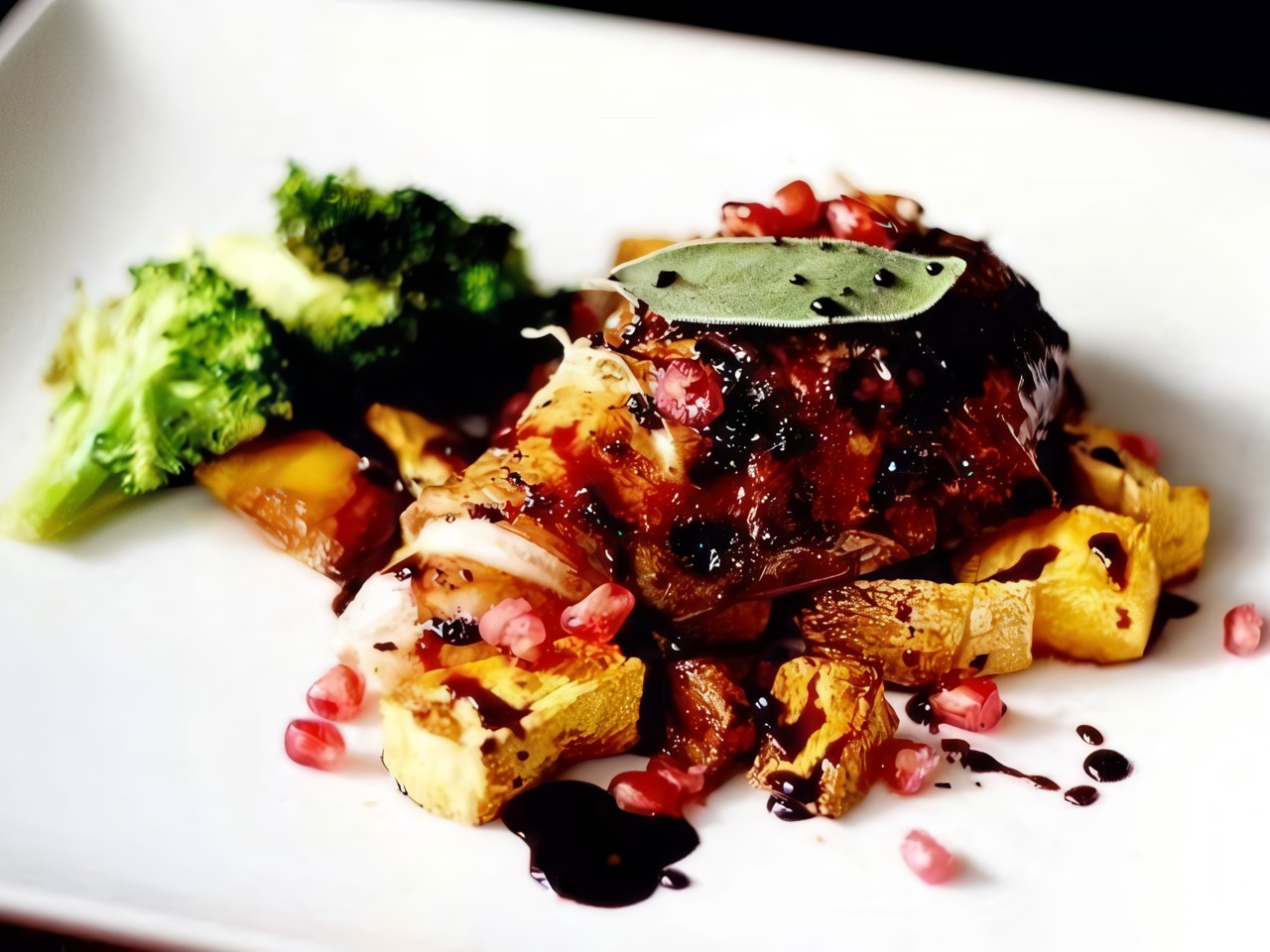 Chicken Drumsticks with Pomegranate in a Sleeve