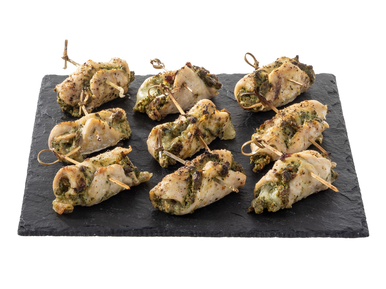 Chicken Roll-Ups with Mozzarella, Spinach, and Sun-Dried Tomatoes