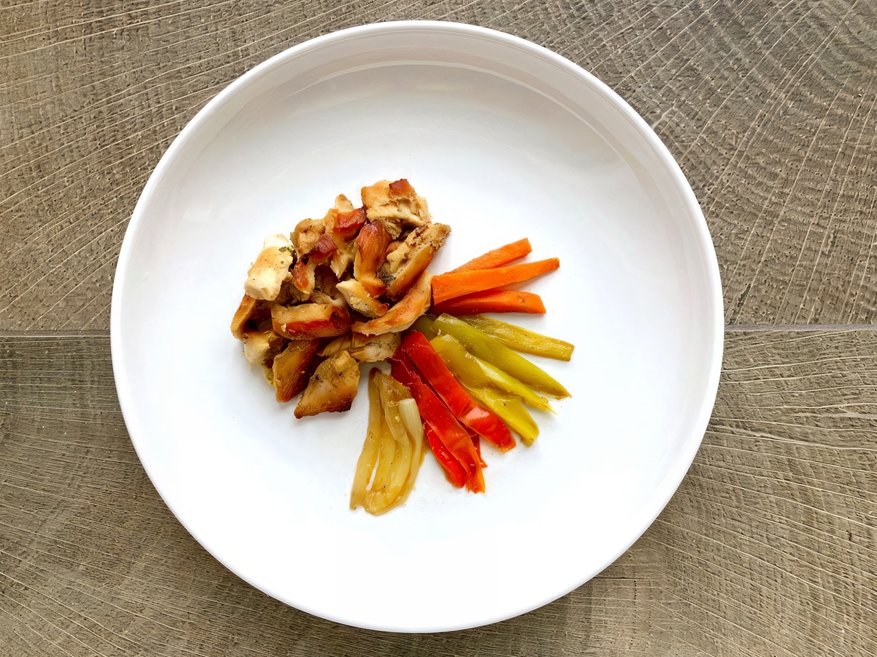Chicken Slices with Stewed Vegetables