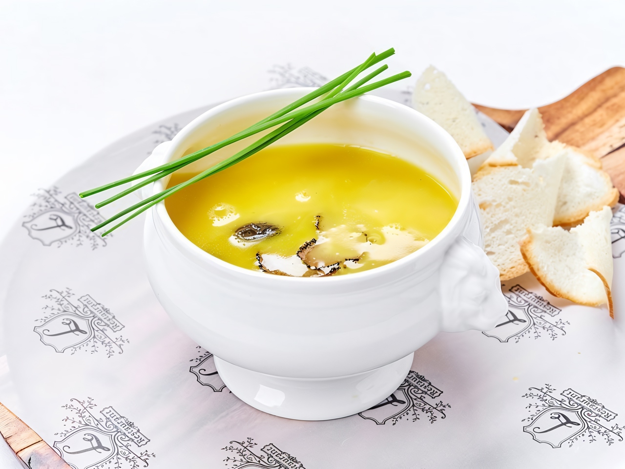 Chicken Broth with Morels and Black Truffle