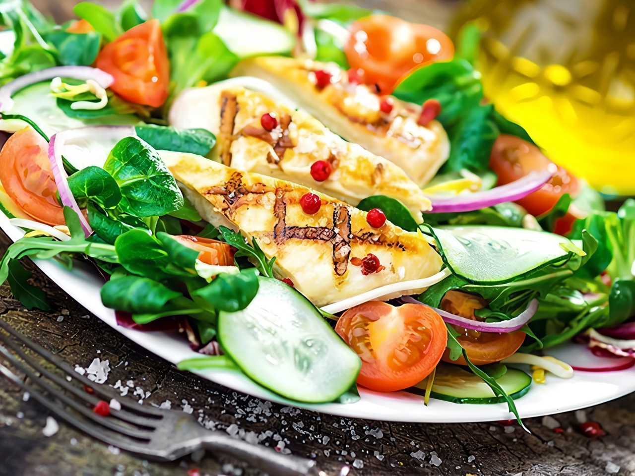 Куриный салат с помидорами и огурцами рецепт – Европейская кухня: Салаты. «Еда»