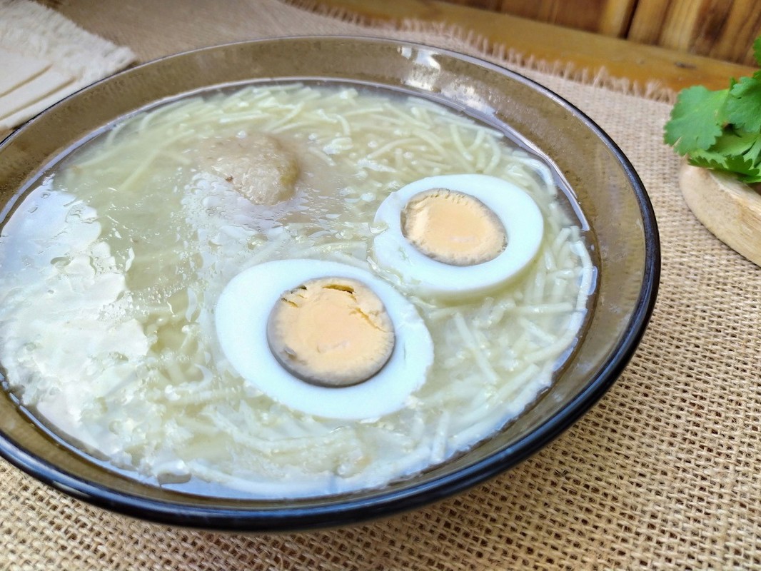 Chicken Noodle Soup with Egg
