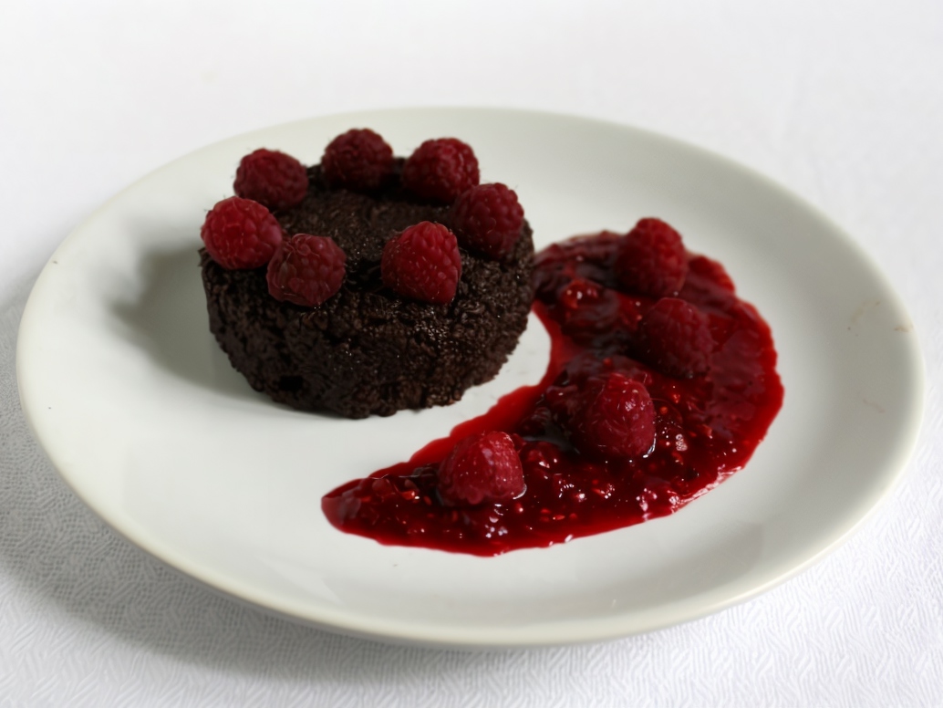 Couscous with Raspberry and Chocolate