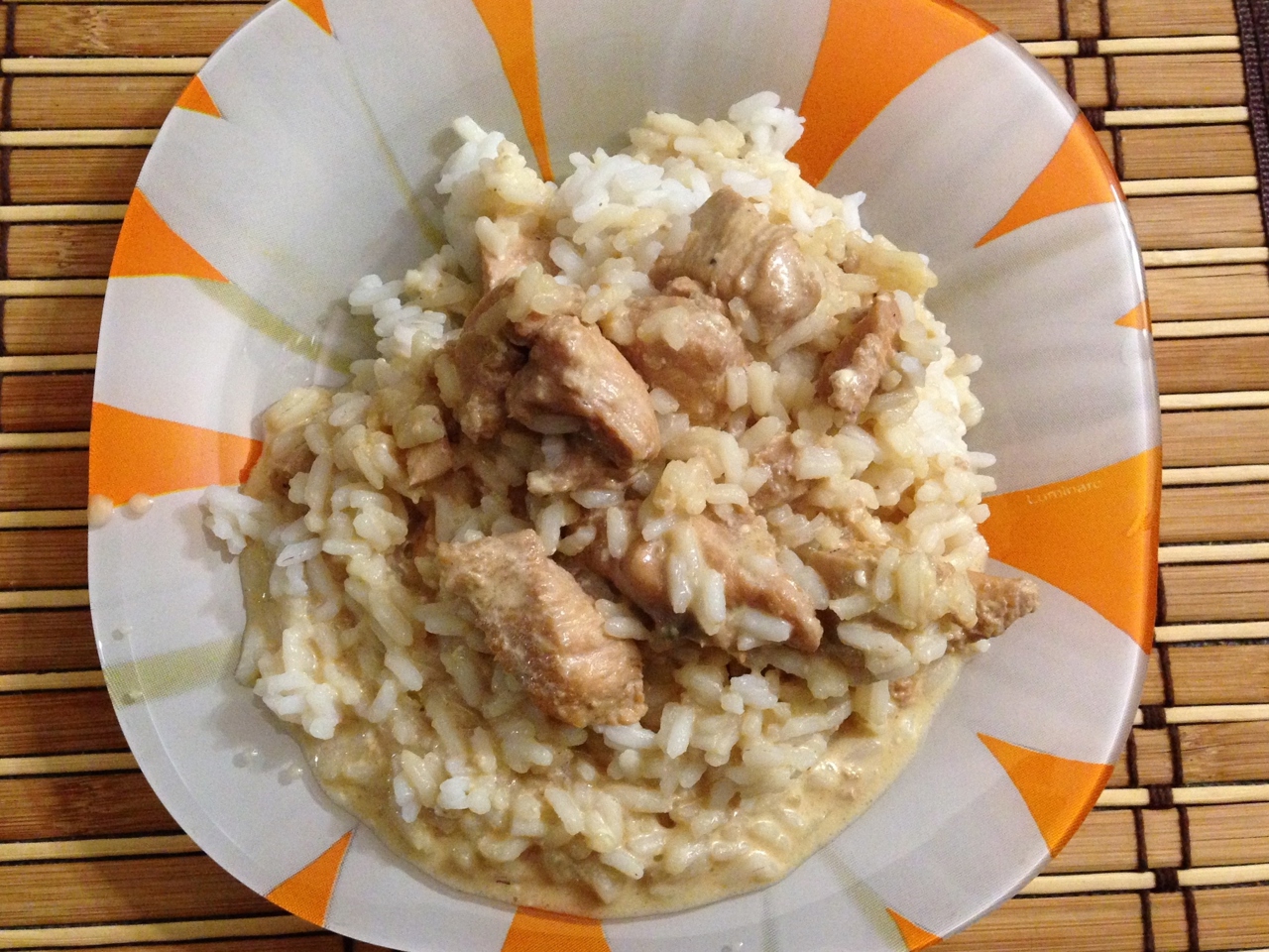 Chicken Breast Pieces with Rice