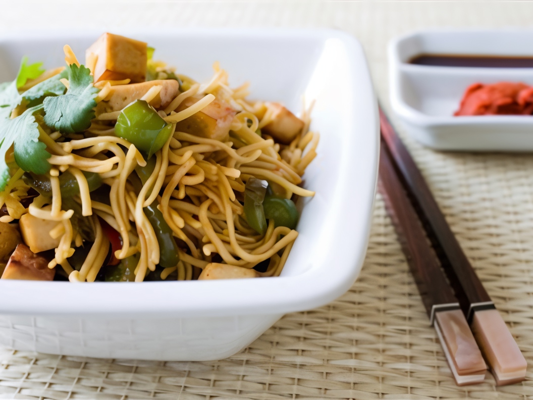 Noodles with Curry and Tofu