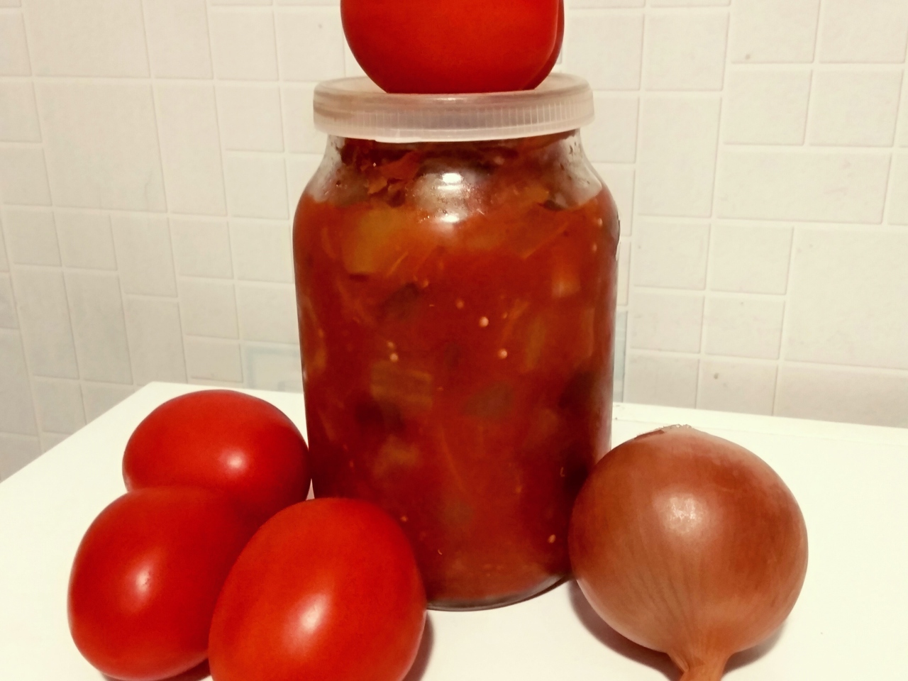 Lecho with Eggplants