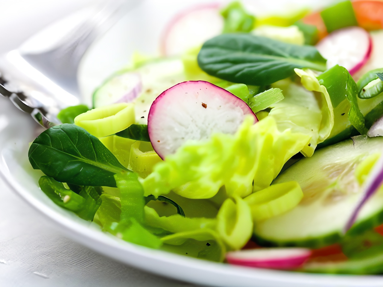 Light Salad with Kefir