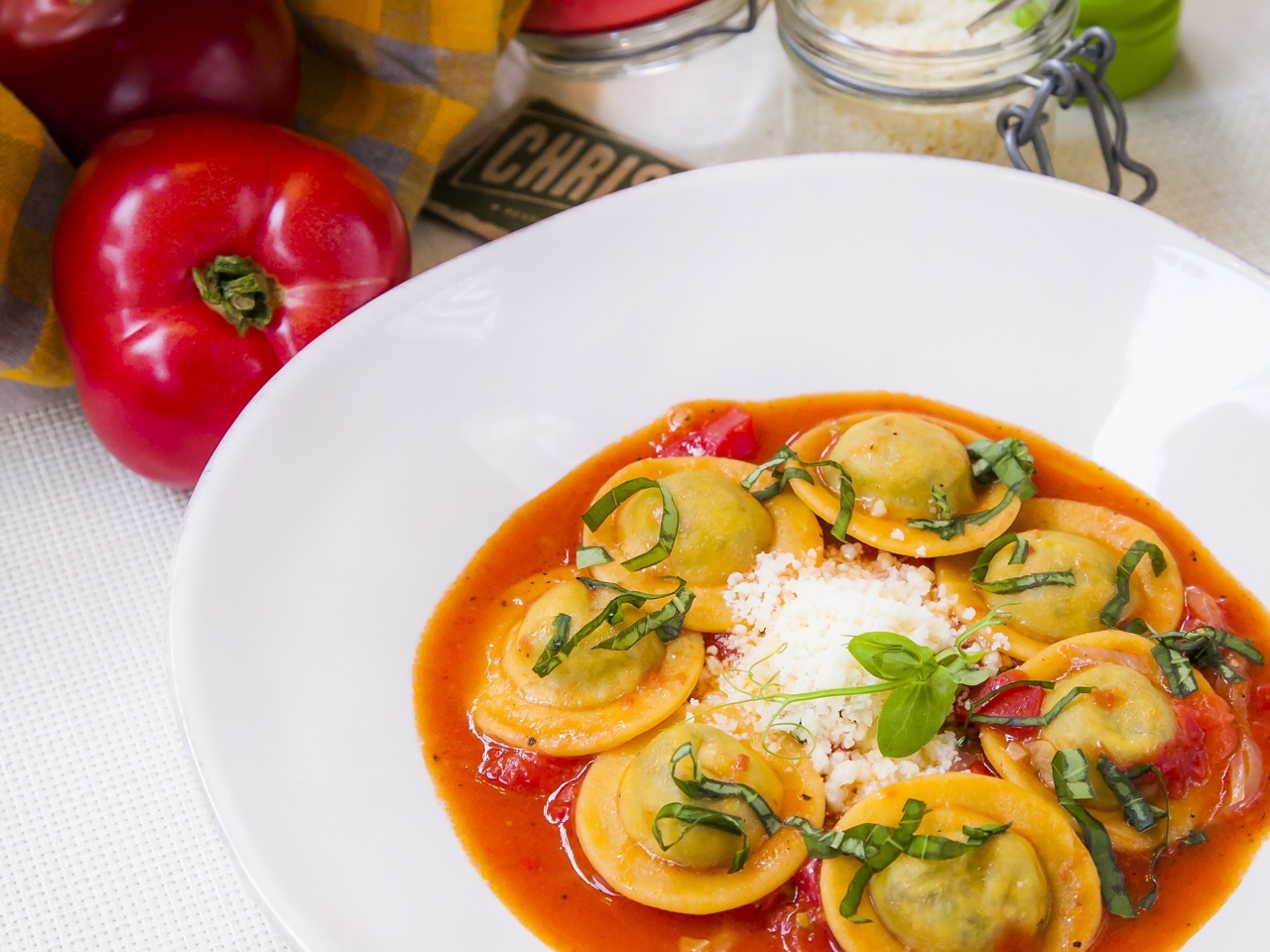 Summer Ravioli with Herbs and Parmesan
