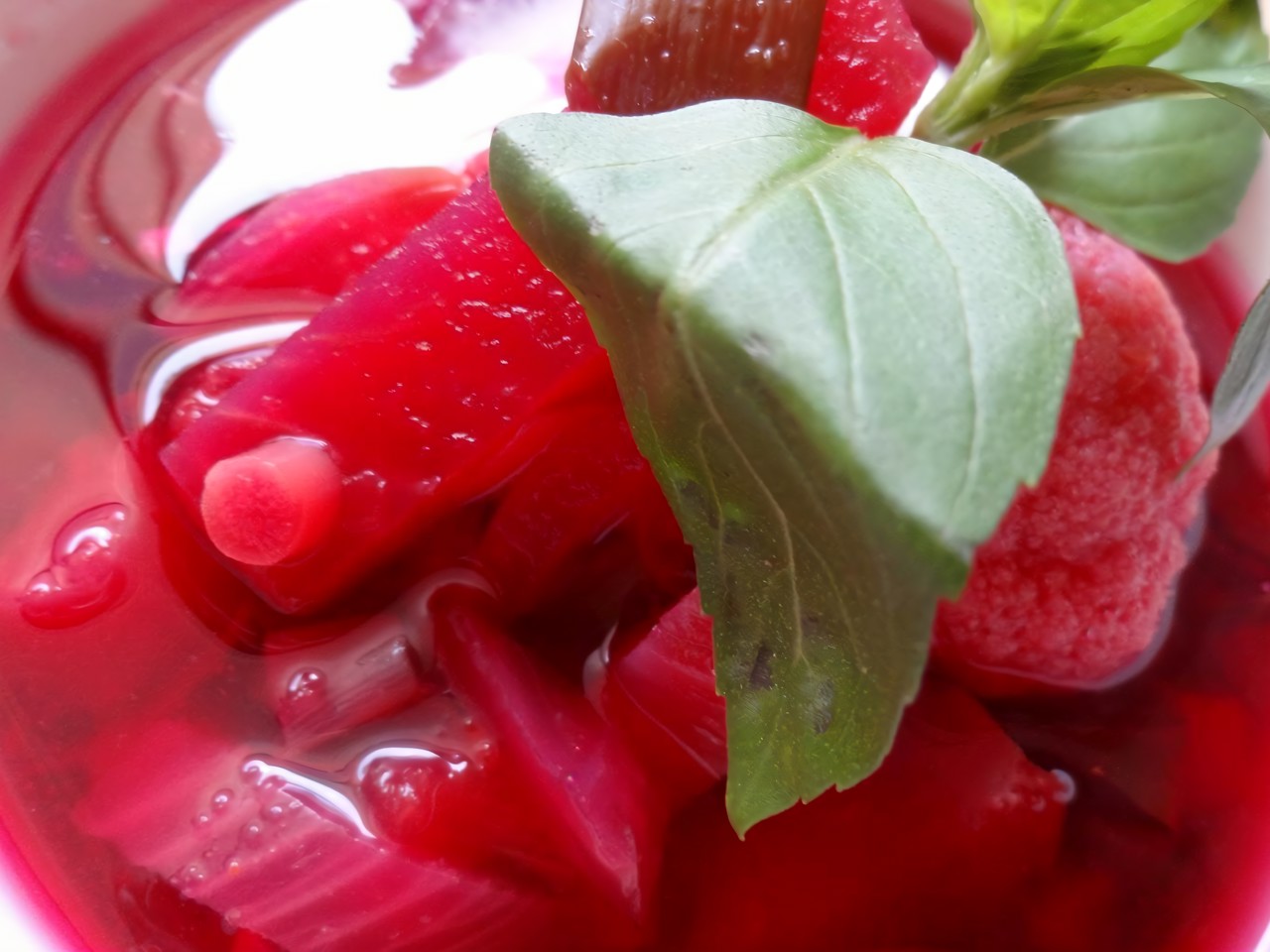 Summer Borscht with Sweet Potato