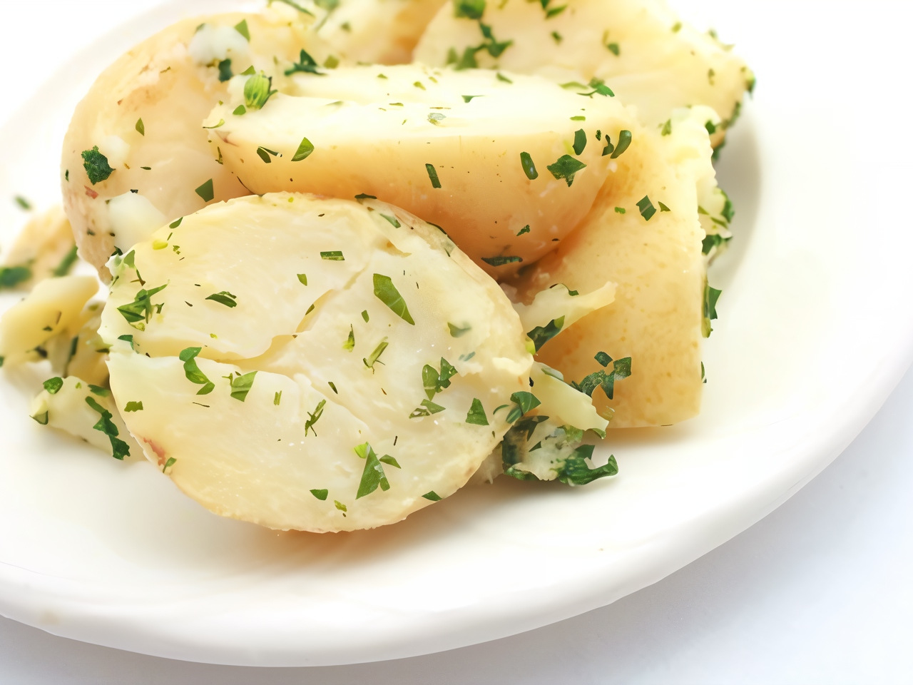 Summer Salad with Young Potatoes, Chervil Leaves, and Tarragon